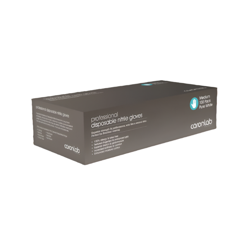 CARONLAB - Nitrile Gloves Powder Free (Black) MEDIUM