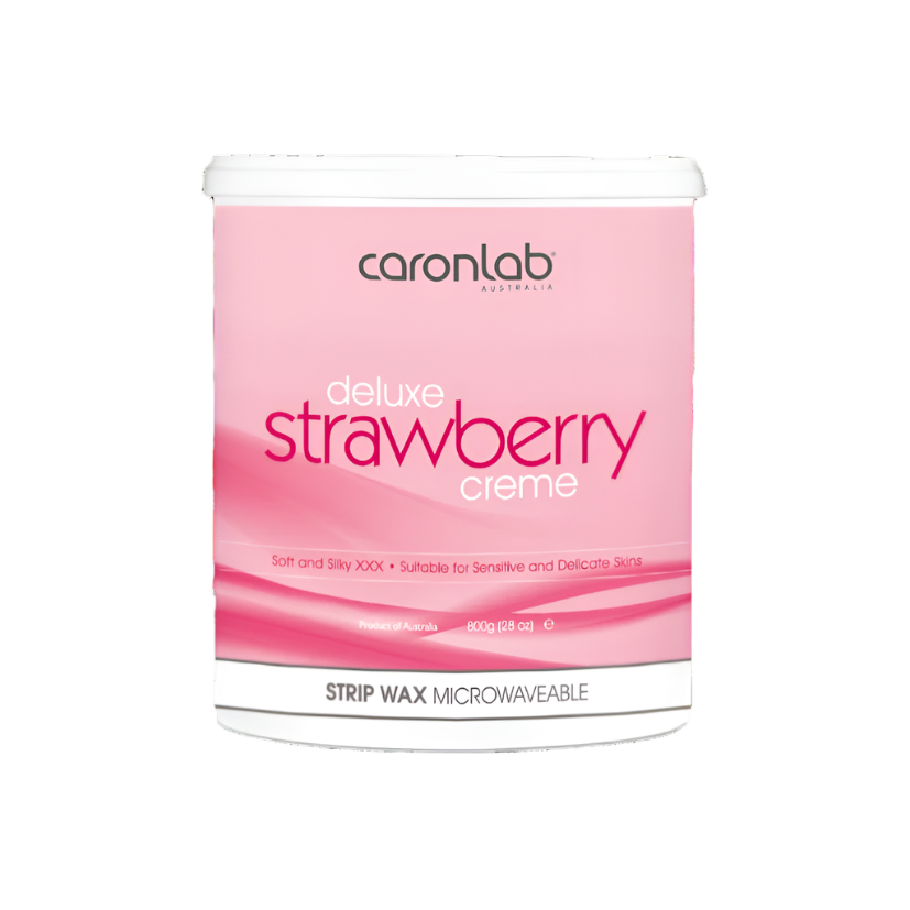 CARONLAB - Strawberry Creme Strip Wax 800g (Microwaveable)