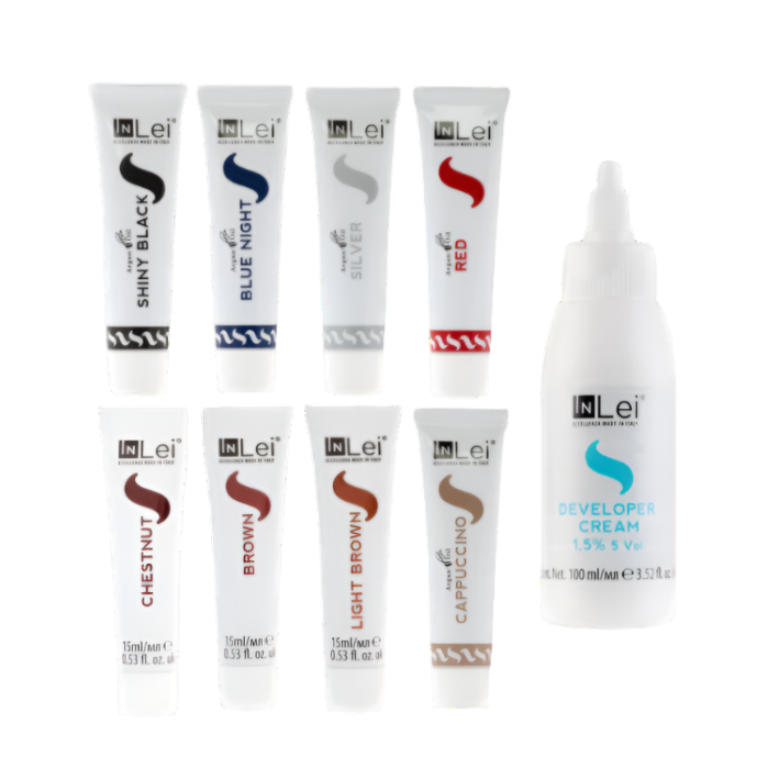 InLei® - Lash &amp; Brow Tint Kit (8 Colours + Developer Cream)