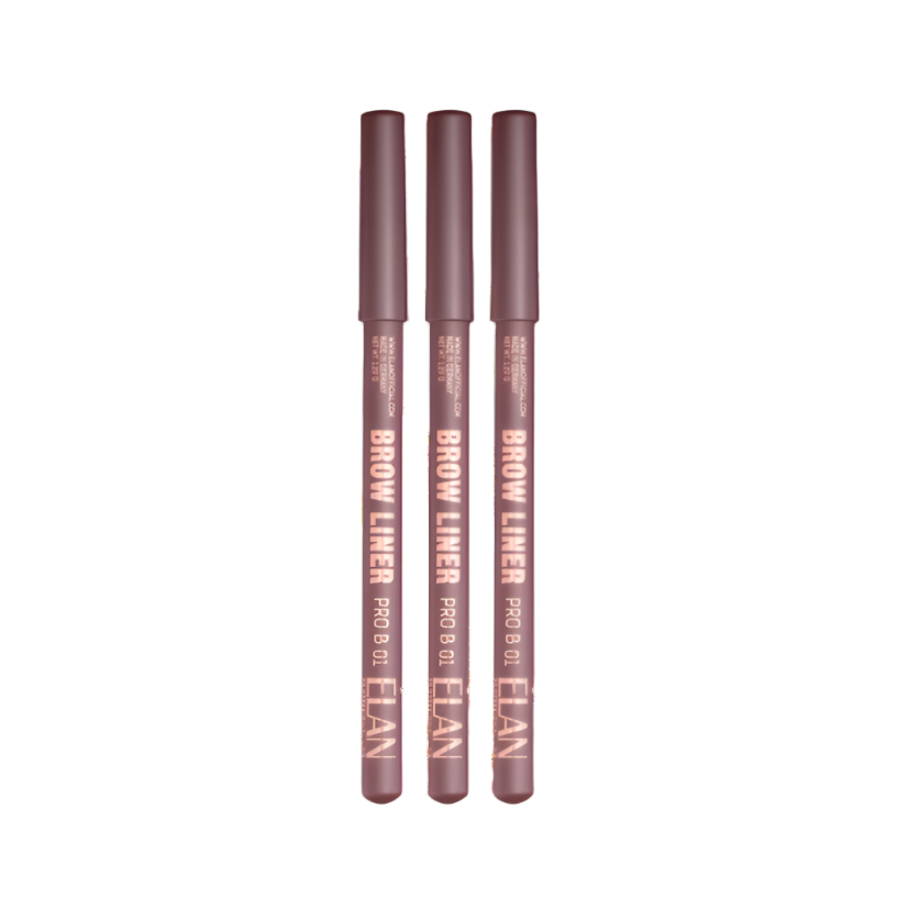 ÉLAN - Powder Eyebrow Pencil «Brow Liner Pro» B 01 Medium brown (Wholesale 3 pack, RRP $20.95 Each)