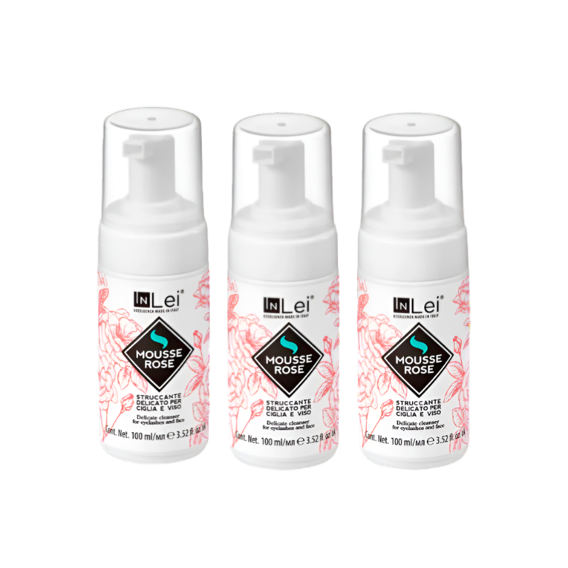 InLei® - Delicate Mousse Cleanser, Rose (100 ml) (Wholesale 3 pack, RRP $28.95 Each)