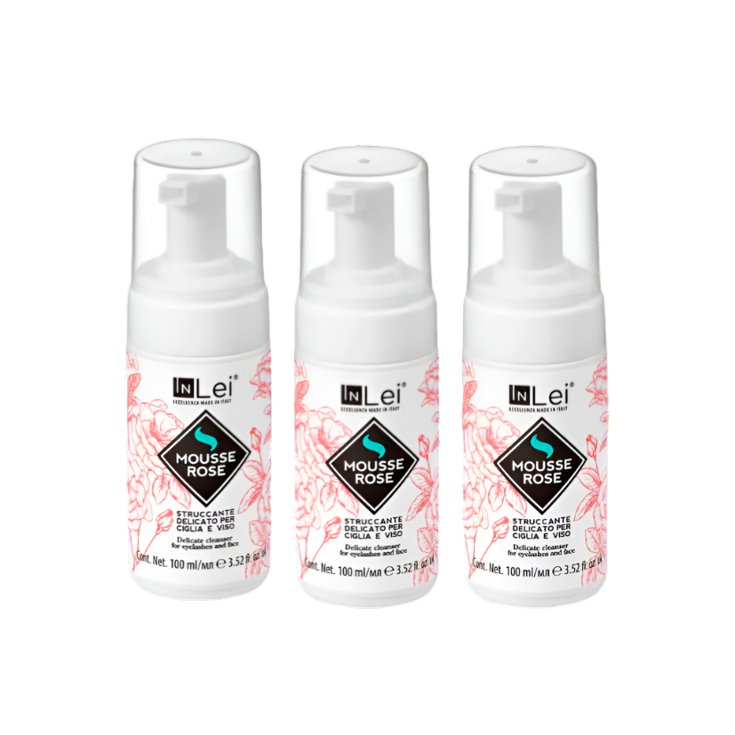InLei® - Delicate Mousse Cleanser, Rose (100 ml) (Wholesale 3 pack, RRP $32.95 Each)