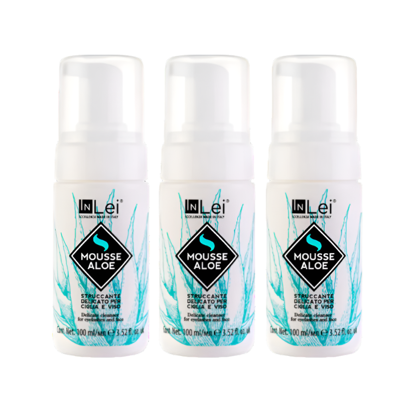 InLei® - Delicate Mousse Cleanser, Aloe (100 ml) (Wholesale 3 pack, RRP $28.95 Each)