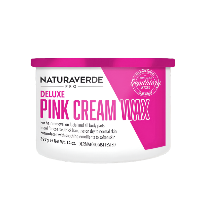 NATURAVERDE PRO - Deluxe Pink Cream Wax (397g)