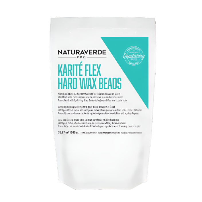 NATURAVERDE PRO - Karite Flex Hard Wax Beads (1kg)