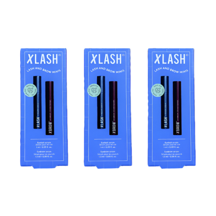 XLASH - Xlash and Xbrow Mini Kit - 1ml each (Wholesale 3 Pack, RRP $69.95 Each)