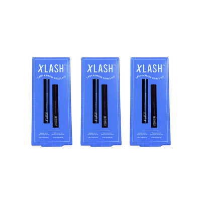 XLASH - Xlash and Xbrow Goals Kit - 3ml each (Wholesale 3 Pack, RRP $120 Each)