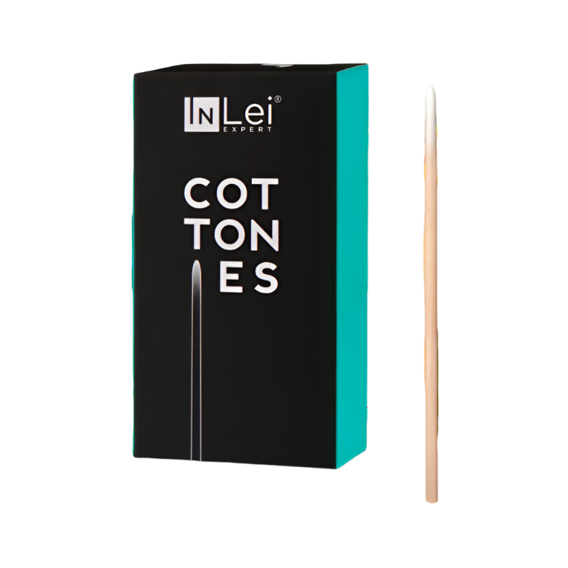 InLei® - COTTONIES - Wooden Sticks with Pointed Cotton Tips (100pcs)