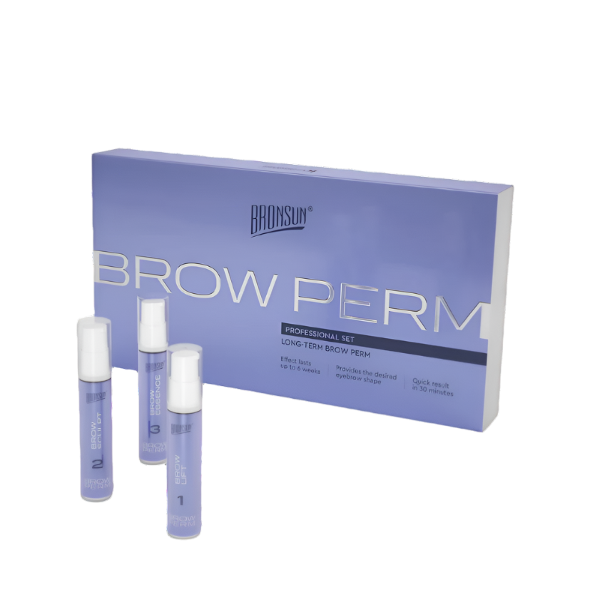 BRONSUN - Long Term Brow Perm Composition Box Set - 3 Steps