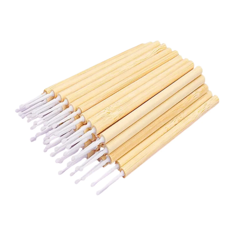 Eco-Friendly Bamboo Microbrushes - White (50/250/500pcs)