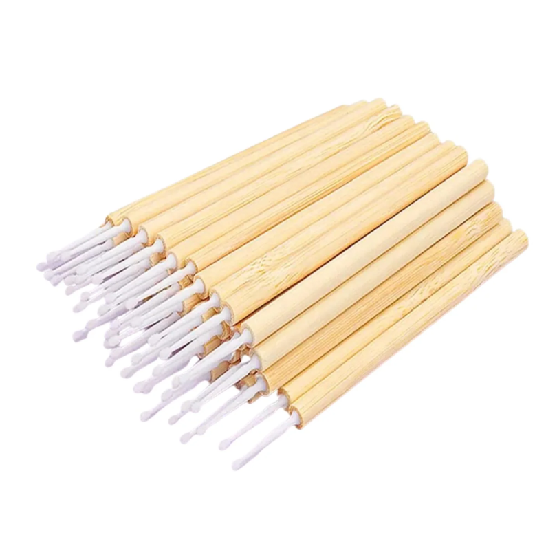 Eco-Friendly Bamboo Microbrushes - White (50pcs)