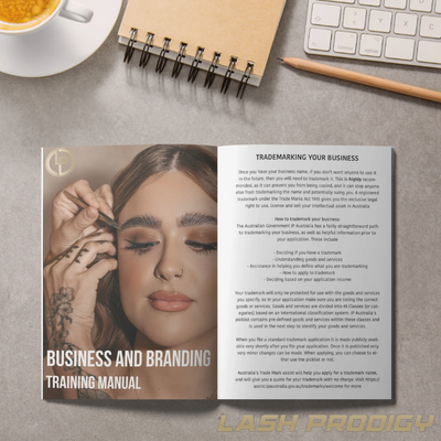 Lash Prodigy Training Manual - Business & Branding 101