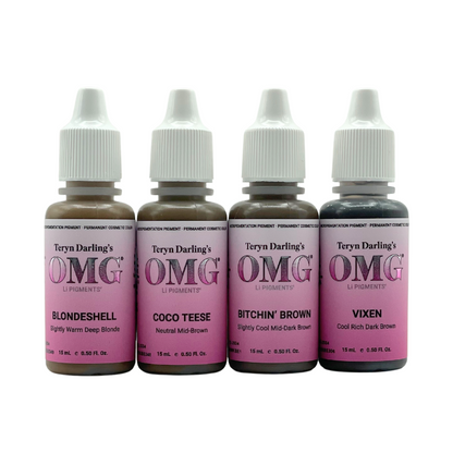 PRE-ORDER AVAILABLE - OMG Brow Pigment Set (All 4 Colours)