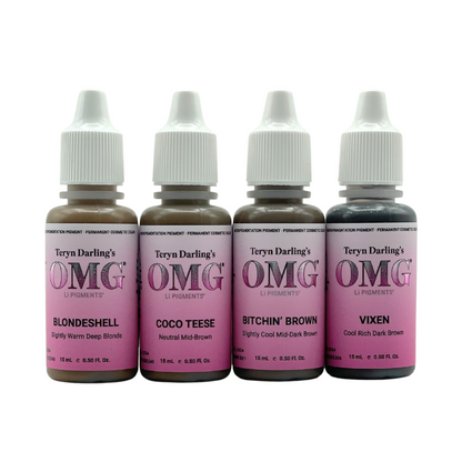 OMG Brow Pigment Set (All 4 Colours)