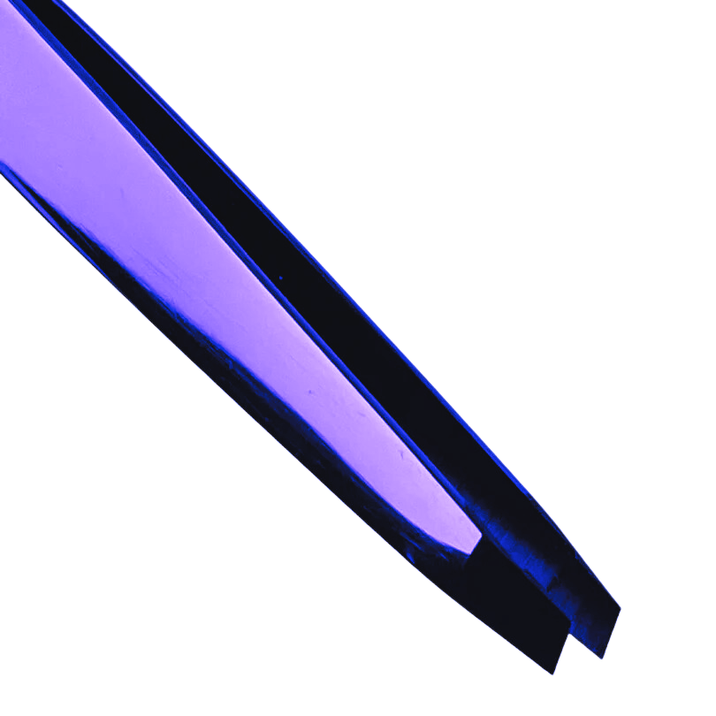 Browshop Professional Tweezer - Slanted Purple Plasma