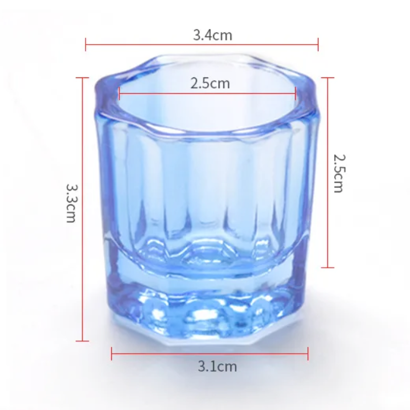 Glass Dappen Dish - Small Blue