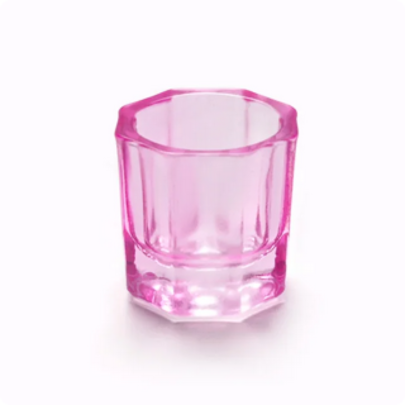 Glass Dappen Dish - Small Light Pink