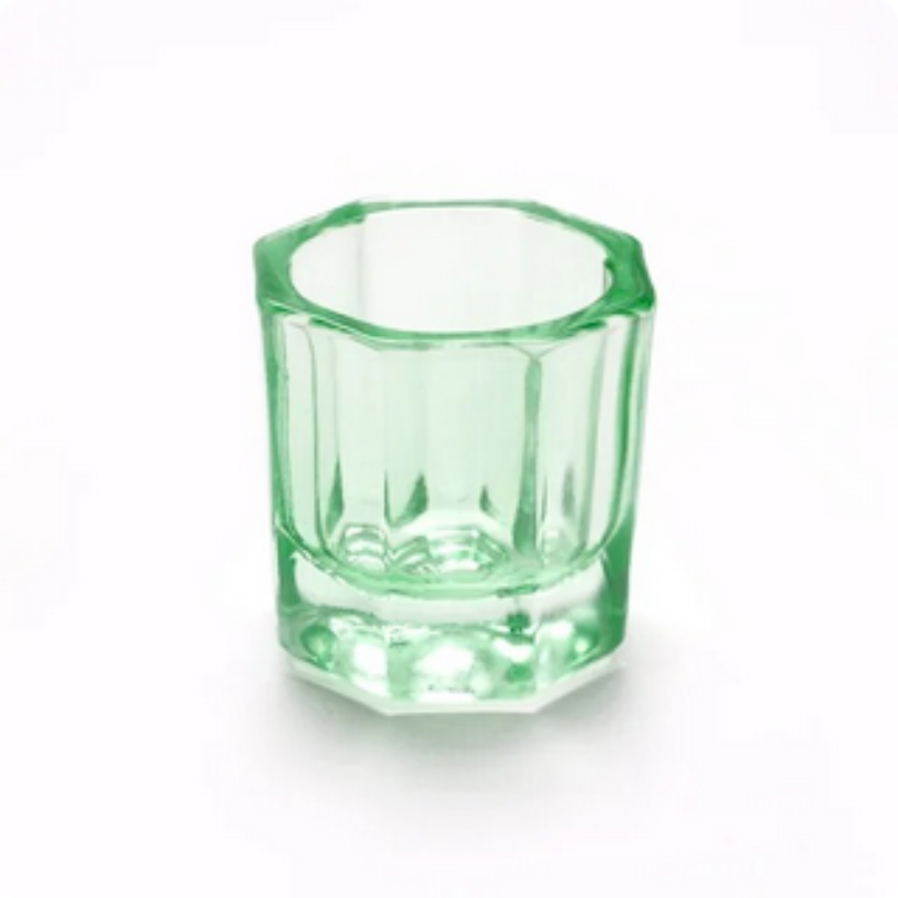 Glass Dappen Dish - Small Green