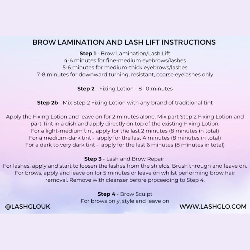 Lash Glo Brow &amp; Lash Lamination Sample Kit