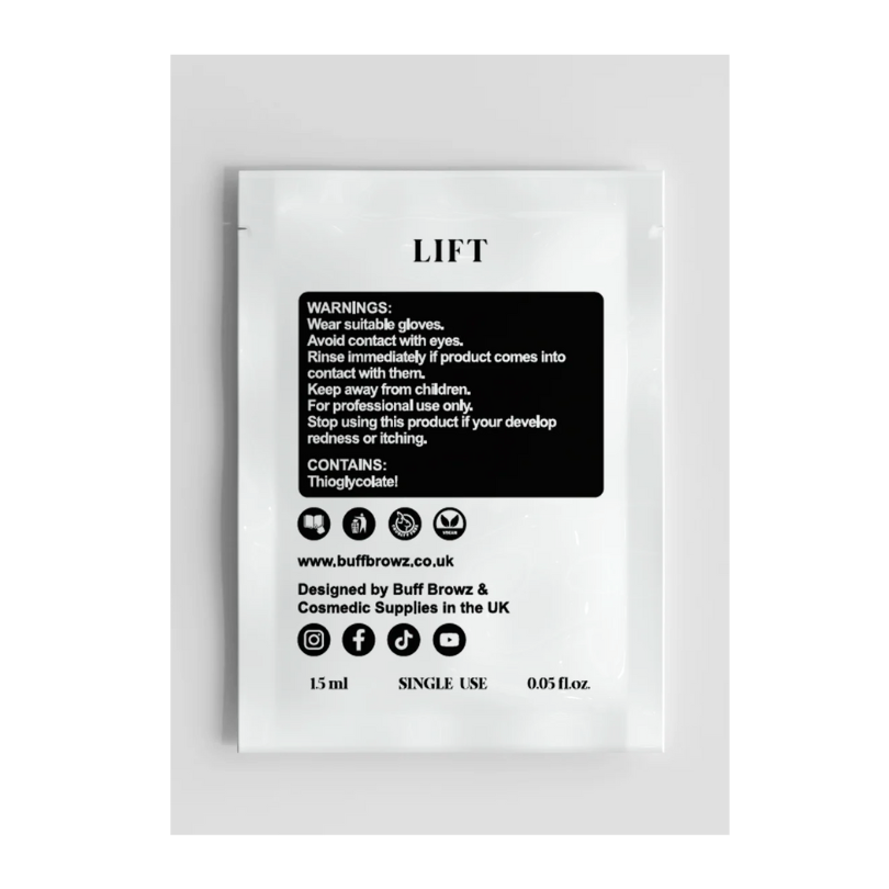 Buff Browz (BROW) Lamination - Step 1 (LIFT) Sachets 10pk