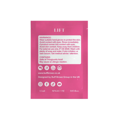 Buff Lashes LASH Lift - Step 1 (LIFT) Sachets 10pk