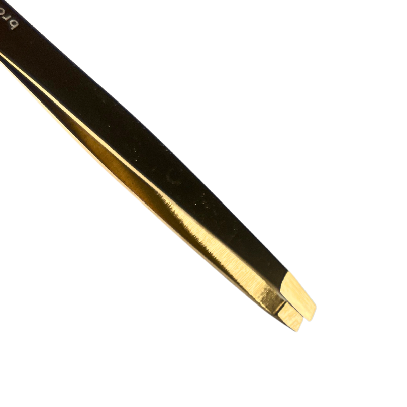 Browshop Professional Tweezer - Slanted Gold