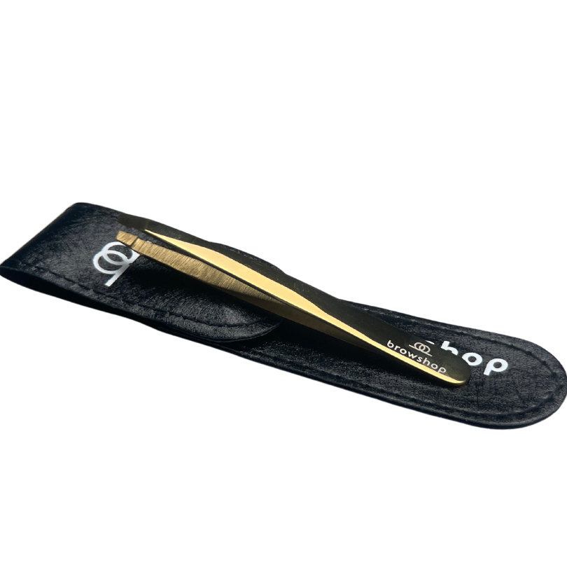 Browshop Professional Tweezer - Slanted Gold