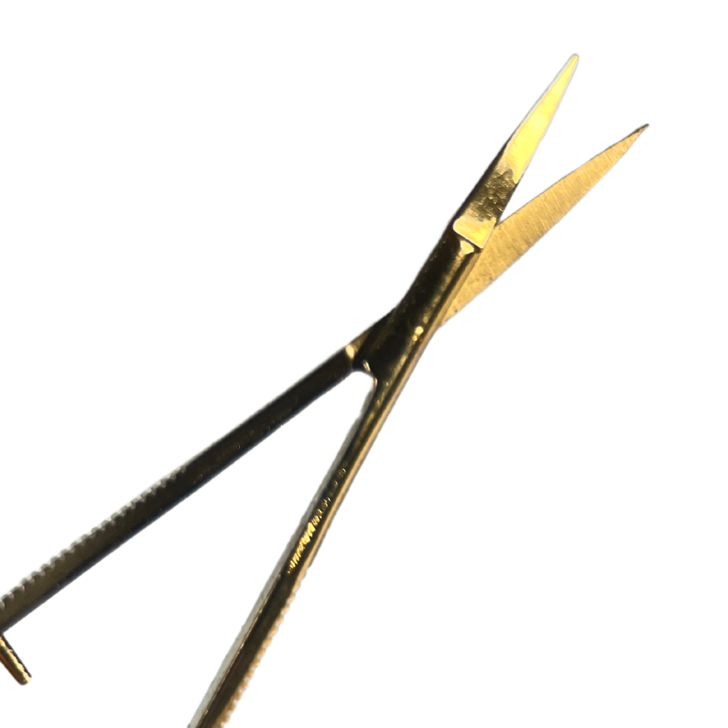 Browshop Professional Spring Scissors - Gold