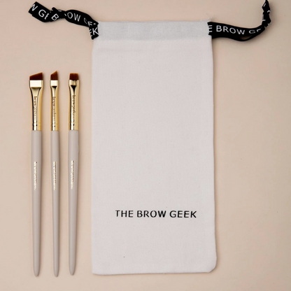 The Brow Geek - Pro Hybrid Brush Set (3pcs)