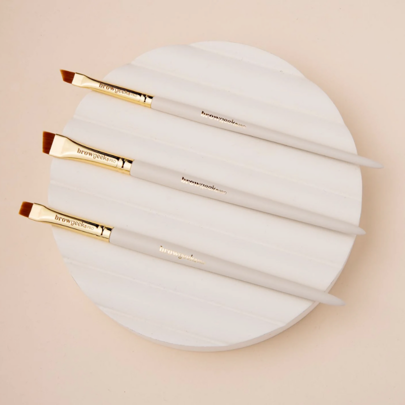 The Brow Geek - Pro Hybrid Brush Set (3pcs)