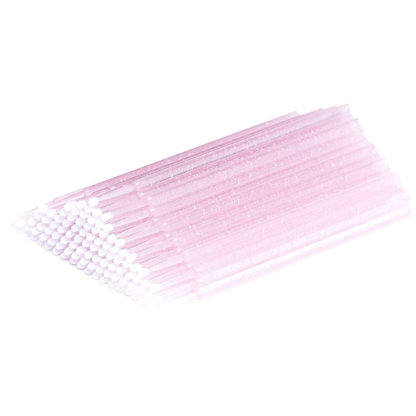 Micro Brushes - Glitter Baby Pink (100 pcs)