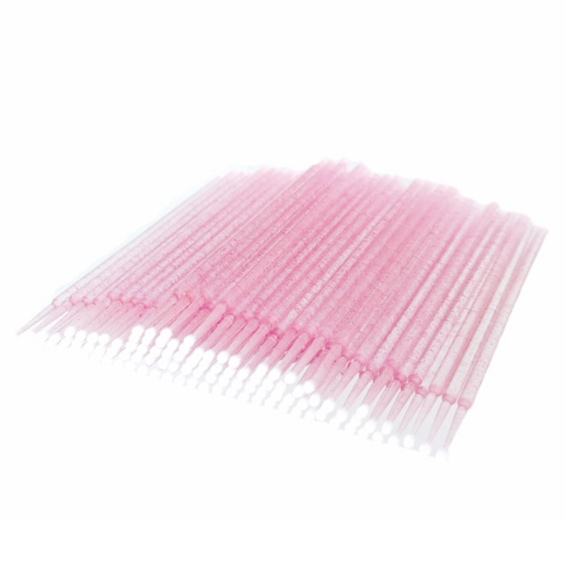 Micro Brushes - Glitter Pink (100 pcs)