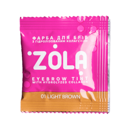 Zola Brow Dye 5ml Sachet - 01 Light Brown