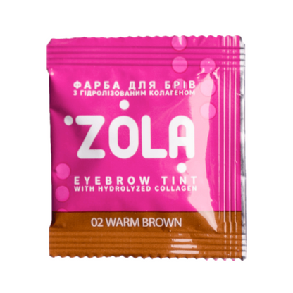 Zola Brow Dye 5ml Sachet - 02 Warm Brown