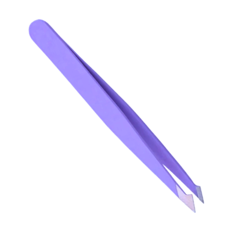 Browshop Professional Tweezer - Slanted Point Purple