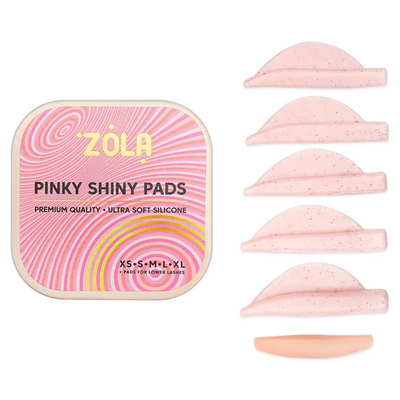 Zola Pinky Shiny Lash Lift Shields - 6 Pairs (incl Lower Lashes)