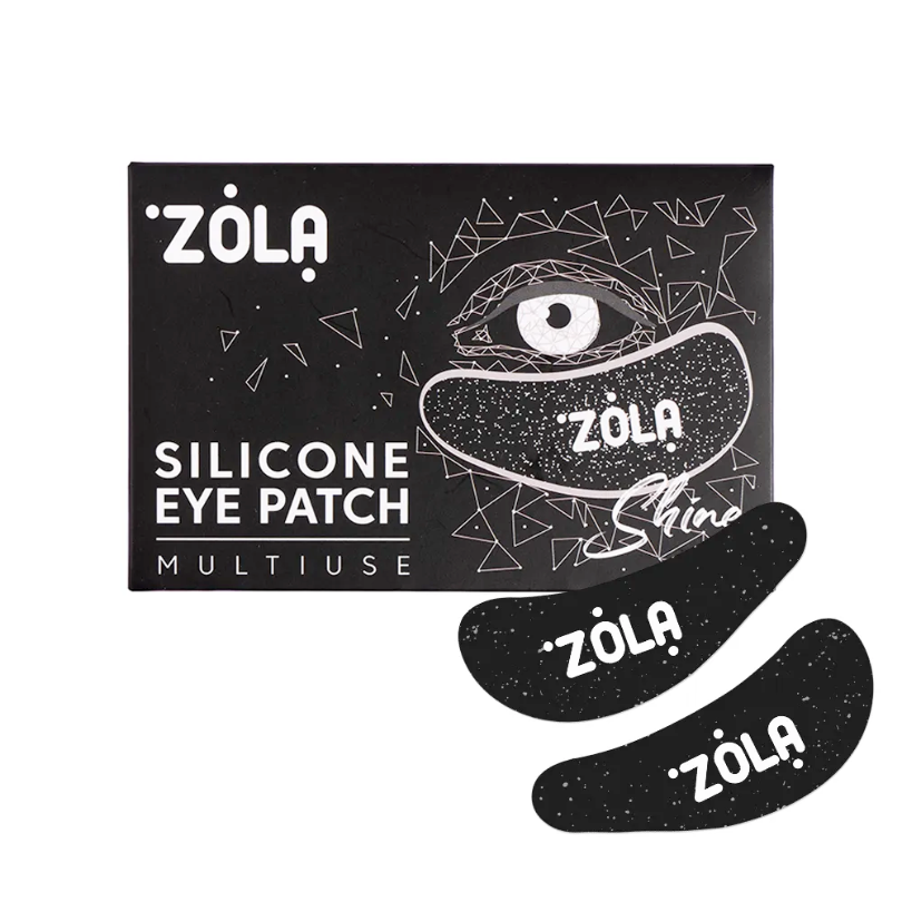 Zola Reusable Silicone Under-Eye Patches - BLACK