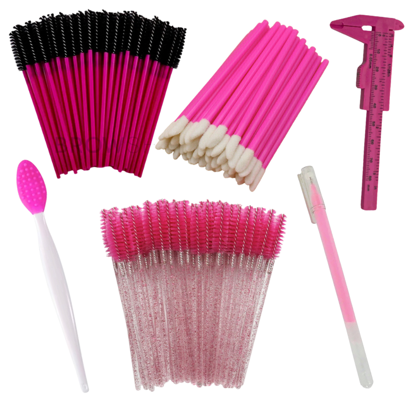 Hot Pink Applicators Kit