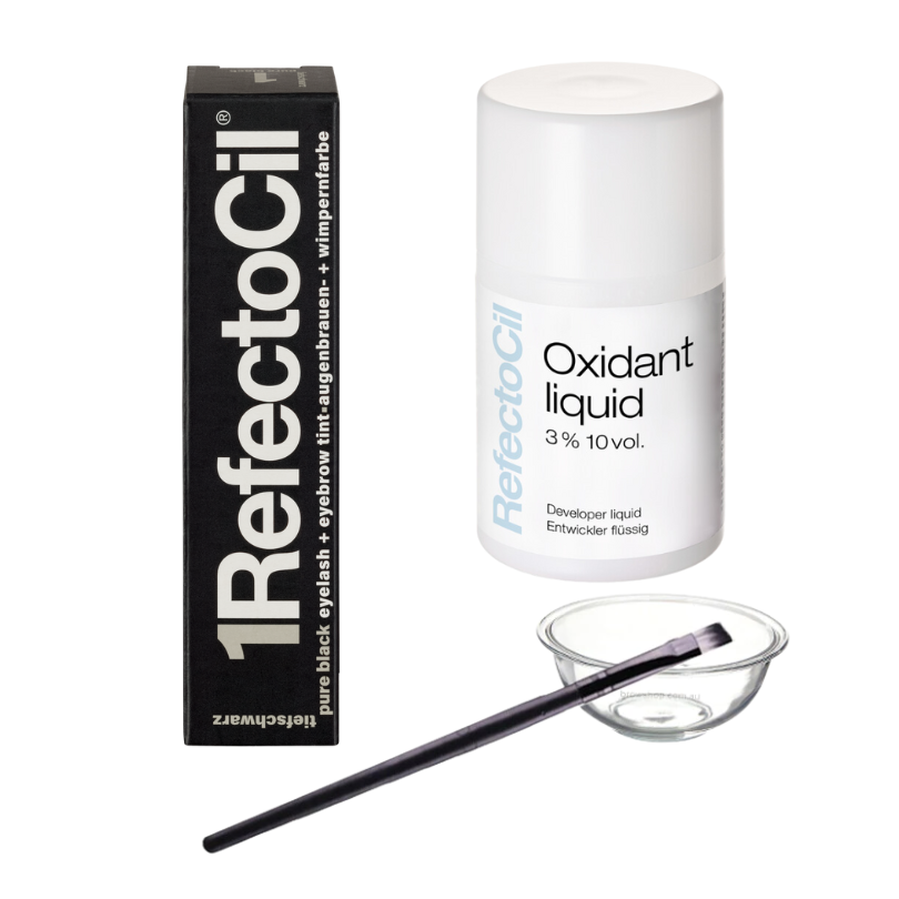 RefectoCil - Lash &amp; Brow Tint Kit (Liquid Oxidant) - Pure Black