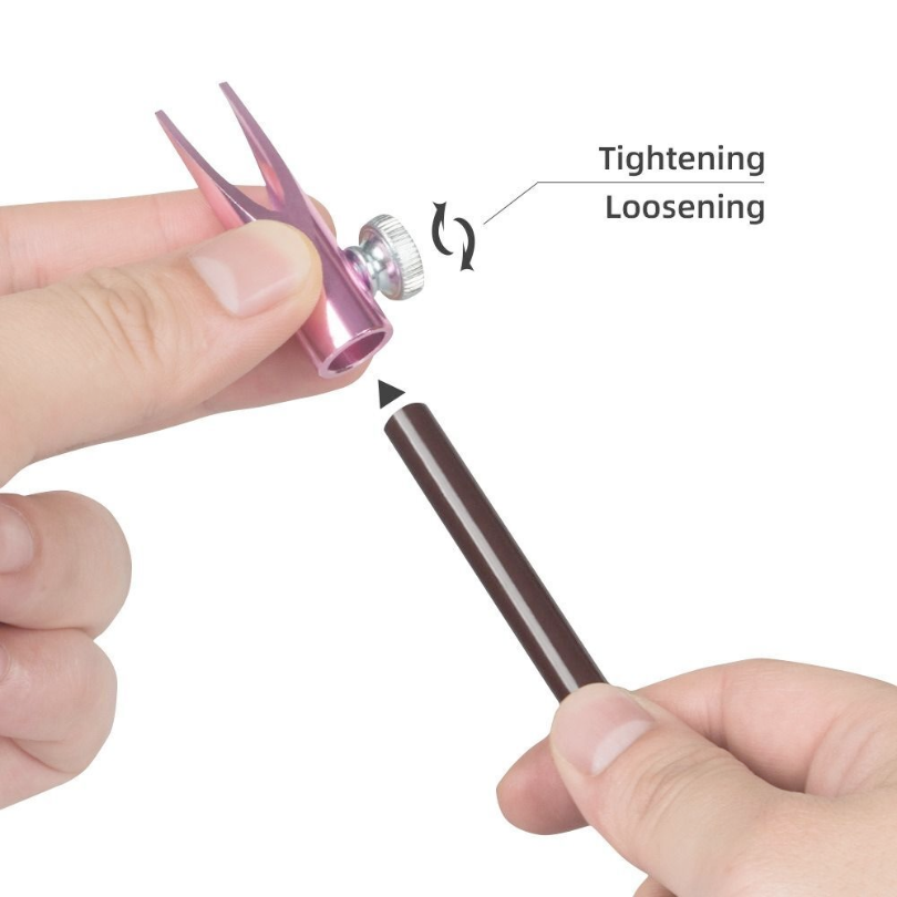 Metal Pencil Sharpening Guide - BLACK or PINK