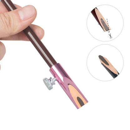 Metal Pencil Sharpening Guide - BLACK or PINK