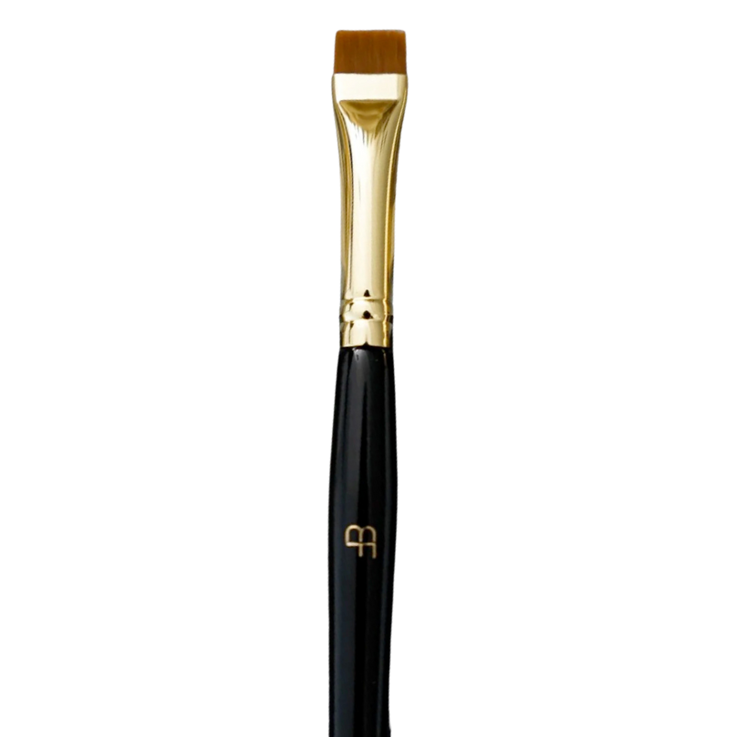 Browfection Beauty Flat Brush - Black/Gold
