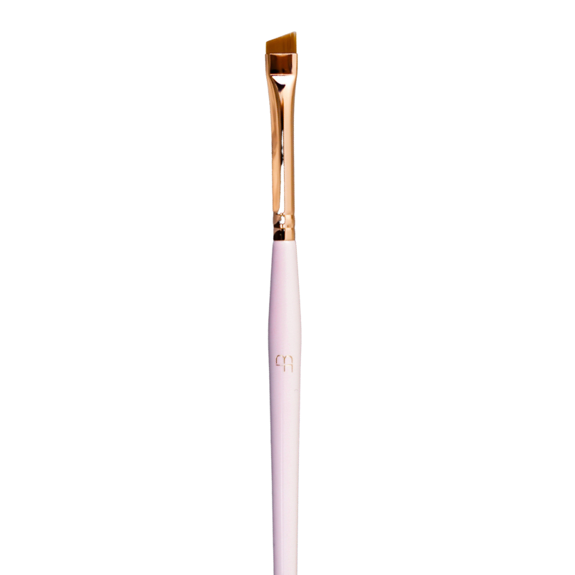 Browfection Beauty Mini Angled Brush - Pink/Gold