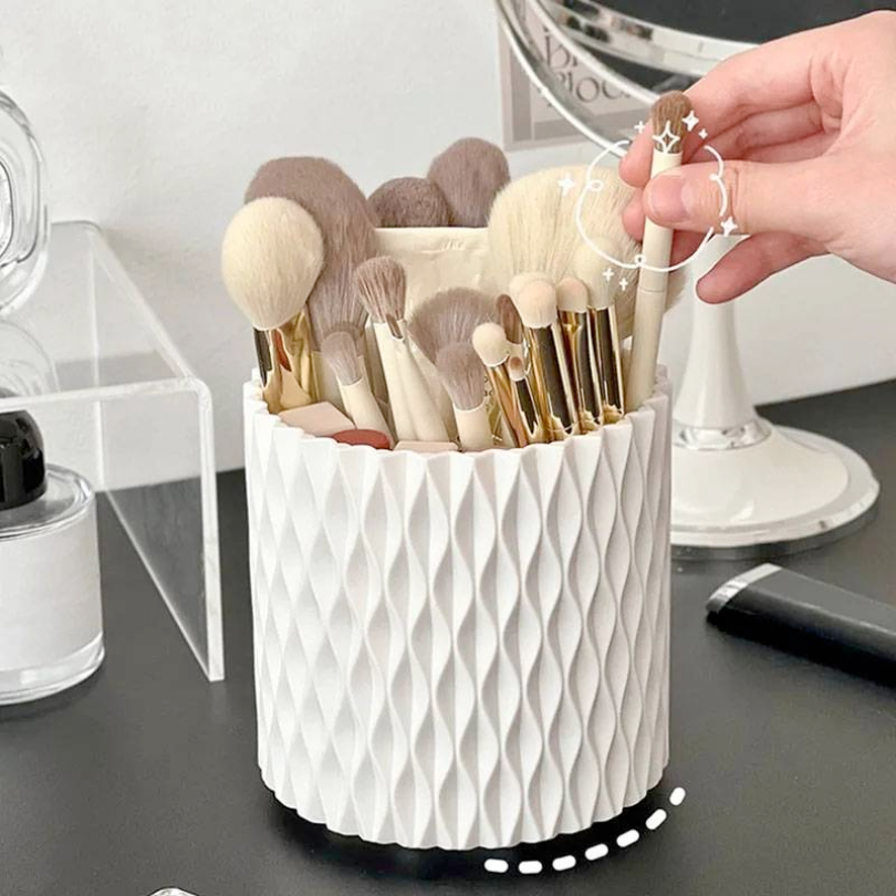 Make Up Brush Holder - White