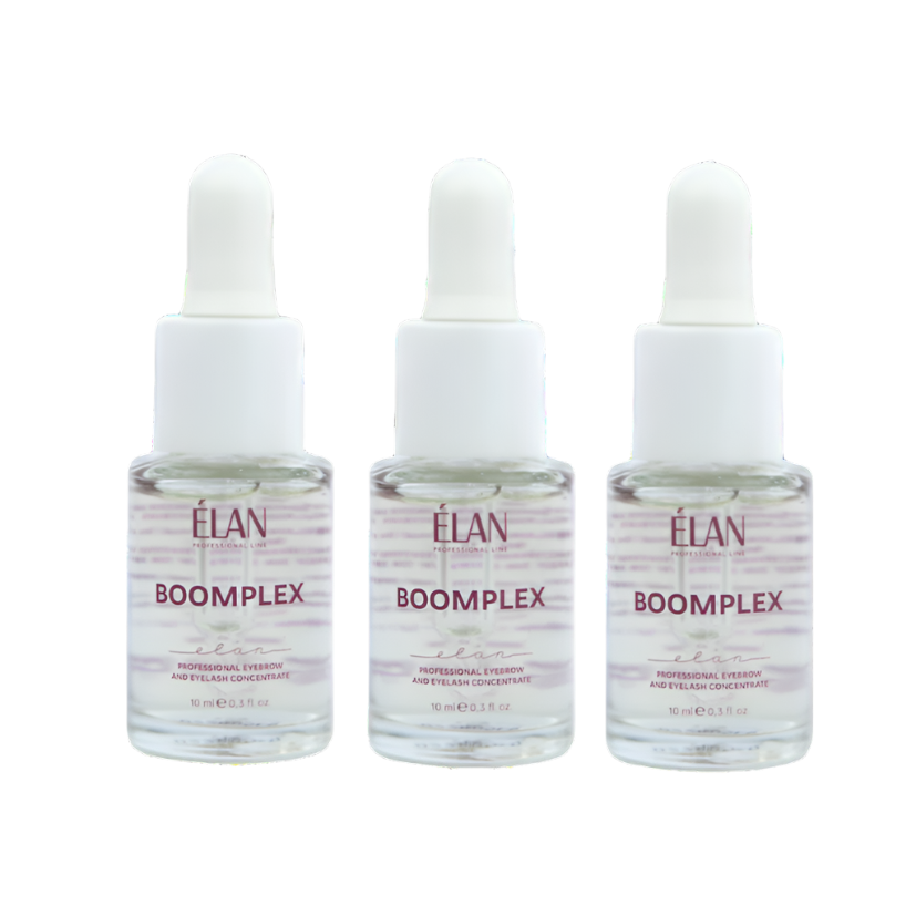 ÉLAN - Boomplex - Professional Eyebrow and Eyelash Concentrate, 10ml (Wholesale 3 pack, RRP $42.95 Each)