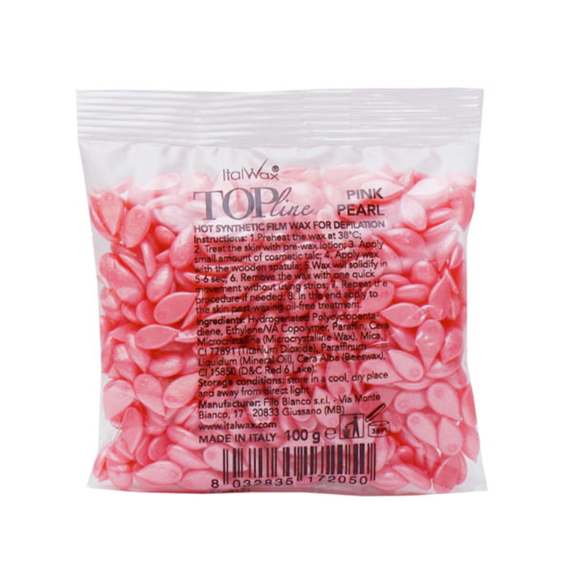 Italwax Top Line Pink Pearl Hard Wax 100g