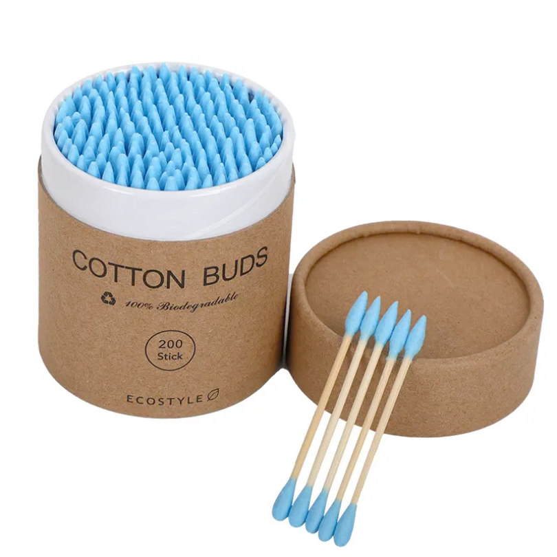 Eco-friendly Cotton Tips - Blue (200/600/1000pcs)