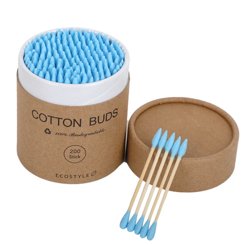 Eco-friendly Cotton Tips - Blue (200pcs)