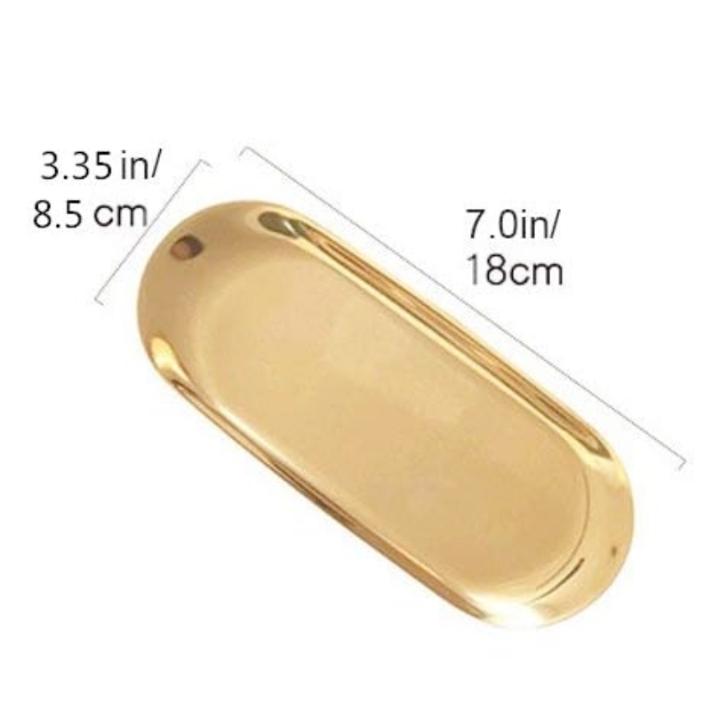 Stainless Steel Tray - Gold (Small)