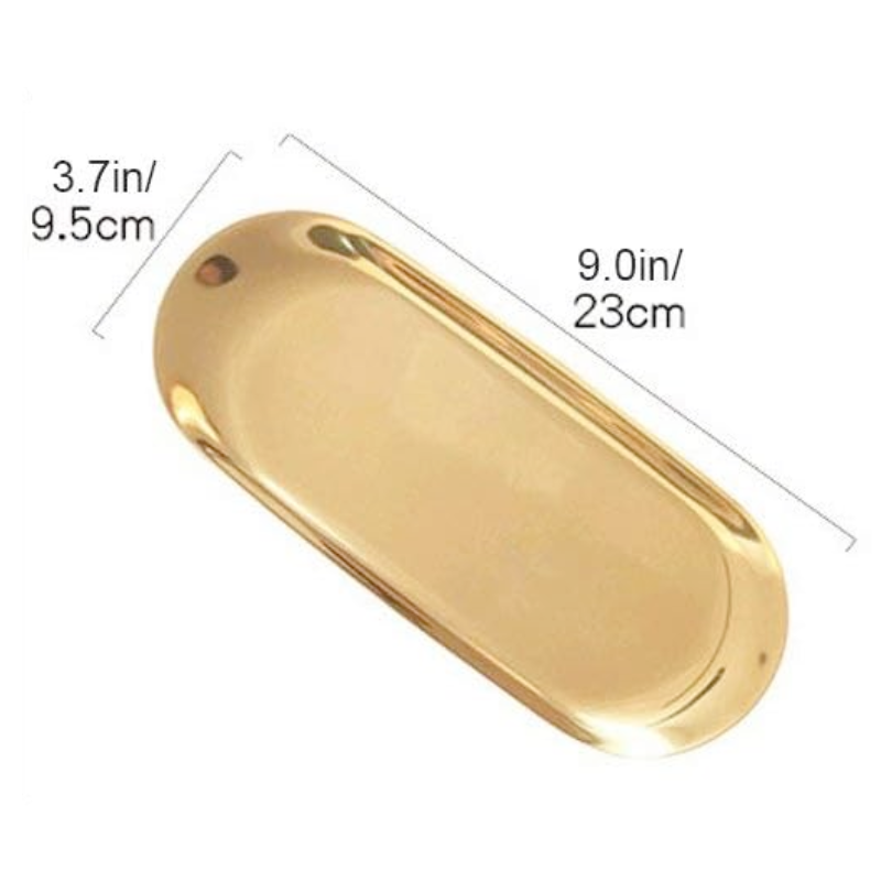 Stainless Steel Tray - Gold (Large)